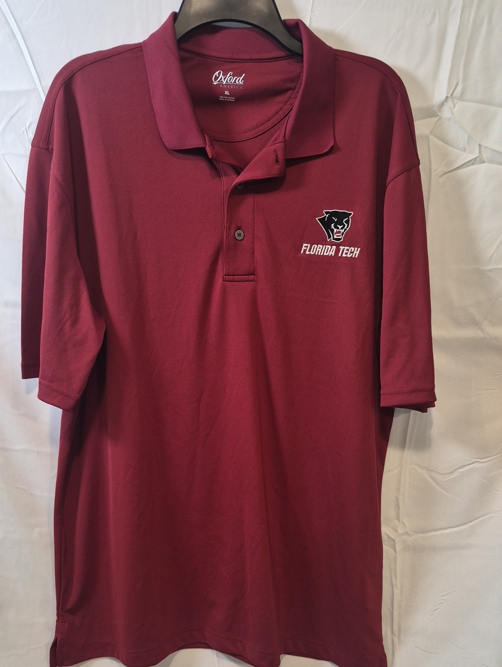 Oxford Maroon Florida Tech Polo